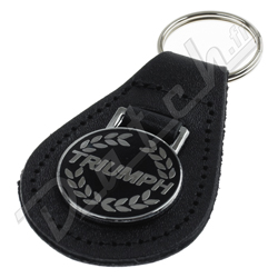 PORTE-CLEFS "TRIUMPH" LAURIERS (NOIR/CHROME)