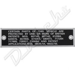 PLAQUE DE CACHE-CULBUTEURS "PATENT"