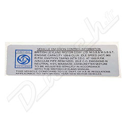 AUTOCOLLANT "LABEL EMISSION CONTROL"