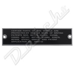PLAQUE DE CACHE-CULBUTEURS "PATENT"