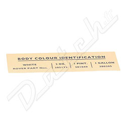 LABEL-BODY COLOUR WHITE