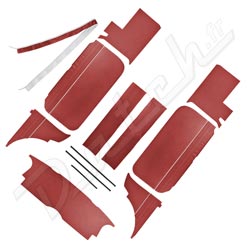 MGB 65>68 DELUXE MGB T/KIT RED/WHT
