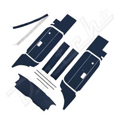 PACK GARNITURES INTERIEURES MGBGT 1972-1976 (NAVY) 10 PIECES