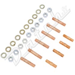 TR6-TR250 MANIFOLD STUDS AND NUTS KIT (STEEEL)