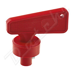 CLEF DE COUPE CIRCUIT/BATTERIE (QUART DE TOUR) ROUGE