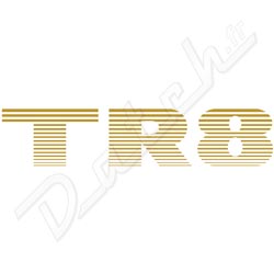 AUTOCOLLANT DE CAPOT "TR8" (GOLD)