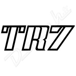 DECALCO "TR7" LATERAL AVANT (NOIR)