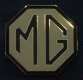 BADGE D'ENJOLIVEUR MGT "MG" (CREME/ROUGE/ARGENT)
