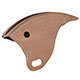 PATIN DE TENDEUR DE CHAINE TRIUMPH STAG (INCURVE) INFERIEUR
