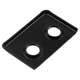 PATTE DE SANGLE D'ARRET DE PORTE MINI/SPRIGET (EXTERIEUR) NOIR