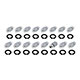 ECROU DE ROUE 0-7/16UNF TR6 (CHROME) LES 16