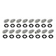 ECROU DE ROUE 0-7/16" UNF TR6 (INOX) LES 16