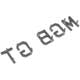 BADGE/SCRIPT DE HAYON "MGBGT"