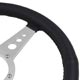 STEERING WHEEL 15" (3 SPOKES) ALLOY/LEATHER