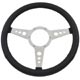 STEERING WHEEL 15" (3 SPOKES) ALLOY/LEATHER