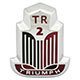 BADGE DE CAPOT TR2 (ROUGE/NOIR) ORIGINE