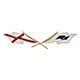BADGE TRIUMPH HERALD (DRAPEAUX CROISES) AILES