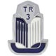BADGE DE CAPOT TR3 (BLEU/BLANC)