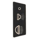AUTOCOLLANT DE CACHE COLONNE  SPITFIRE-TR4-TR5-TR6 (PHARE) CAG