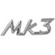 BADGE DE MALLE SPITFIRE "MK3" (CHROME)