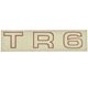 AUTOCOLLANT "TR6" LATERAL (ROUGE)