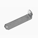 SUPPORT DE PORTE PLAQUE D'IMMATRICULATION TR6 (AVANT)