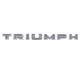 BADGE/SCRIPT DE CAPOT "TRIUMPH" TR3A  (KIT)