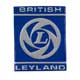 MOTIF DE BADGE DE TRIANGLE DE PORTE/AILE "BRITISH LEYLAND" BLEU/GRIS