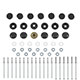 KIT BOUTON PRESSION DE CAPOTE TR5-TR6 (NOIR/BLANC)