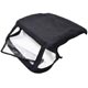 CAPOTE TR5-TR6 (LUNETTE OUVRANTE) TISSU DELUXE (NOIR)