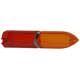 CABOCHON DE FEU ARRIERE TYPE LUCAS (L651) ROUGE/ORANGE (DHC)