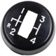 POMMEAU DE LEVIER DE VITESSES (OVERDRIVE) DEMI SUPERIEUR MGB/SPITFIRE