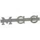 BADGE/SCRIPT DE MALLE MGC " M G C" CHROME