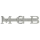 BADGE DE MALLE MGB (CHROME)
