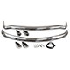PARE-CHOCS CHROME MGB/C (BANANE CAOUTCHOUC) INOX 1970-1974