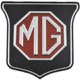 BADGE DE CALANDRE « MG » NOIR/ROUGE