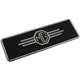 PLAQUE D'OBTURATION DE LOGEMENT D'AUTORADIO "MG" MGA-MGB SPRIGET