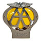 BADGE POUR BARRE PORTE-BADGES "AA" AUSTIN-HEALEY (SEUL)