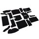 MOQUETTE SPRIGET (HABITACLE) 1969-1980 (NOIR) "LUXE/INSONORISEE" CAG