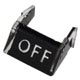 INSERT D'INTERRUPTEUR DE CHAUFFAGE JAGUAR XJ "OFF"