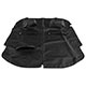 COUVRE-TONNEAU MGB 1974-1980 (PETITS APPUIE-TETES) CAD (SKAI) NOIR