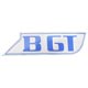 MOTIF DE BADGE DE HAYON MGBGT "BGT" (BLEU) 1972-1974