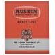 LIVRE/CATALOGUE DE PIECES AUSTIN-HEALEY 1953-1956 (+CLASSEUR)
