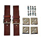 ATTACHE/SANGLE DE CAPOT/MALLE (CUIR) LA PAIRE (BRUN)