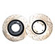 DISQUES DE FREIN AUSTIN-HEALEY BJ8/MGC TYPE-16 (RAINURE) LA PAIRE