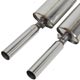 LIGNE D'ECHAPPEMENT SPITFIRE 1975-1980 (INOX) TWIN BOX