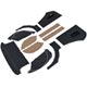 PACK GARNITURES INTERIEURES TR3A-1 (7P) NOIR/BLANC