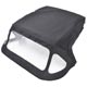 CAPOTE MGB 1962-1970 (LUNETTE FIXE) NOIR (TISSU DELUXE) + RAIL