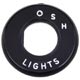 COLLERETTE D'INTERRUPTEUR (PHARES) JAGUAR "O-S-H/LIGHTS"