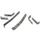 REAR BUMPER BRKT.SET XK140/150 EARLY